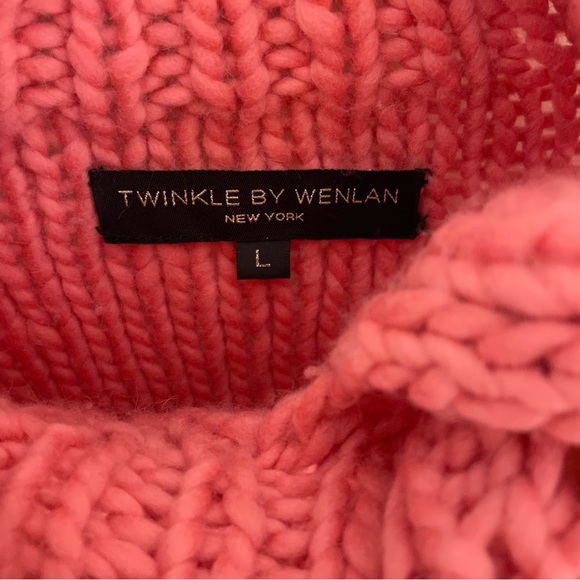 Chunky Pink Sweater Size L - TWINKLE by Wenlan from Anthropologie - Picture 5 of 5